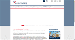 Desktop Screenshot of brunsbuettel-ports.com